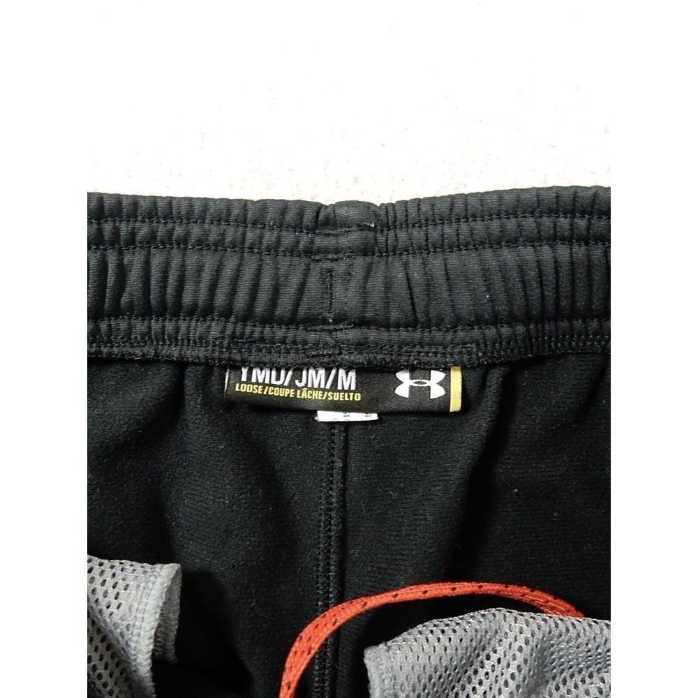 Under Armour Loose Fit Training Sweatpants (Youth Medium) Black/Red - Picture 3 of 4